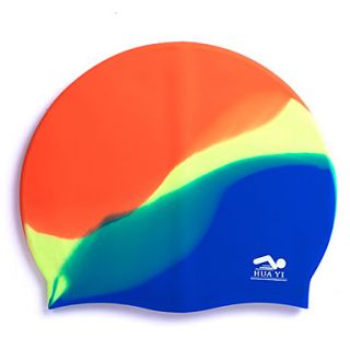 Huayi Colorful Comfort Portable 100% Silicone Swimming Cap SC117/SC217