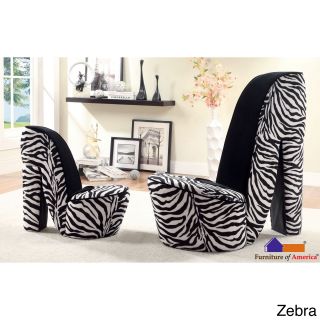Furniture Of America High Heel 2 piece Accent Chair Set