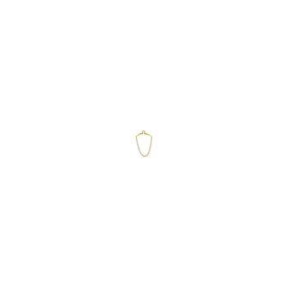 14 Kt. Gold Electroplate Tie Chain, Mens