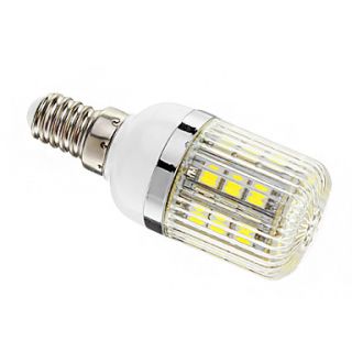 Dimmable E14 4W 30xSMD 5050 400LM 6000 6500K Cool White Light LED Corn Bulb(AC 110 130V)