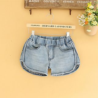 E Shop 2014 Summer Slim Simplicity Wash Fold Flexible Short Jeans (Light Gray)