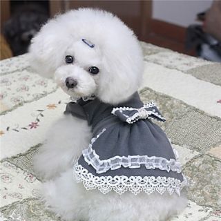 Petary Pets Cute Pearl Bow Cotton Mesh T Shirt For Dog