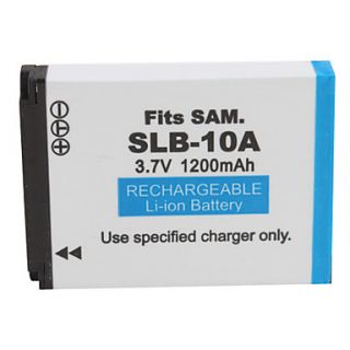 1200mAh Camera Battery SLB 10A for SAMSUNG L310W and More