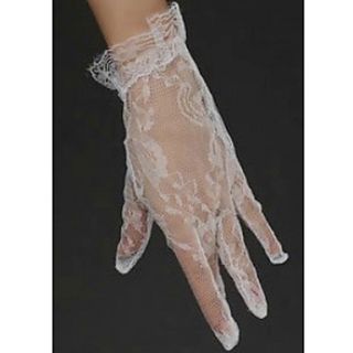 Lace Fingertips Wrist Length Wedding/Party Glove