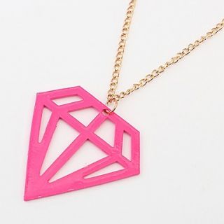 Shadela Diamond Print Pink Fashion Necklace CX003 2