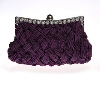 ONDY NewFold Knit Texture Diamond Evening Bag (Purple)