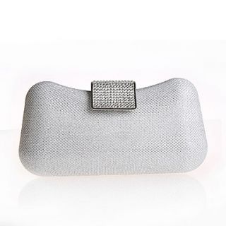 ONDY NewUpscale Boutique Sequined Clutch Evening Bag (Silver)