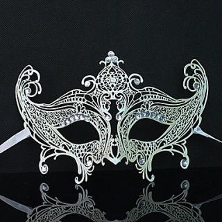 Luxury Embedded Diamond Metal Costumes Mask