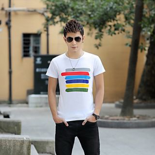 UF Mens Colorful Stripe T Shirt