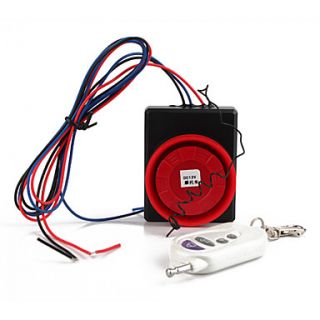 Vibration Activated 110dB Security Alarm with Remote Control Keychain for Motorcycle