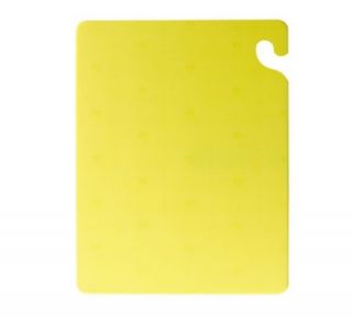 San Jamar KolorCut Cutting Board, 18 x 24 x 1/2 in, NSF, Yellow