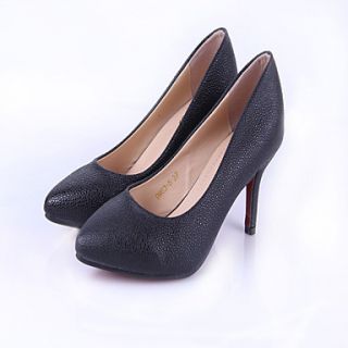 Womens Simple Solid Color High Heeled Shoes(Black)