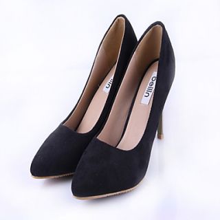 Womens European Simple Solid Color High Heels(Black)
