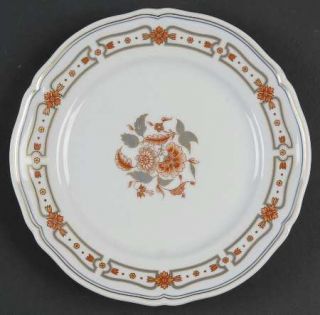 Richard Ginori Taormina Salad Plate, Fine China Dinnerware   Rust Floral