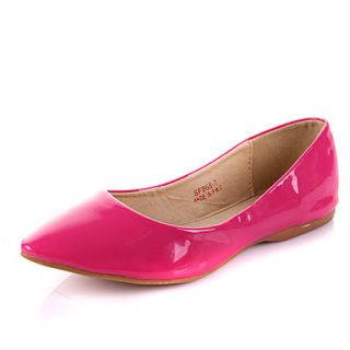 Womens Fashion Solid Color Flat Shoes(Fuchsia)