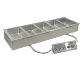 Piper Products Drop In Hot Food Multi Well w/ 2 Pan Capacity, Drain, Stainless, 240/3V
