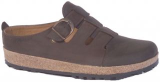 Haflinger Closed Toe Sandal Clog   Smokey Brown Casual Shoes