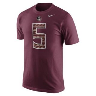 Nike College Number (Florida State) Mens T Shirt   Maroon