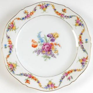 Epiag 9954/9195 (White,Emboss Groove Edge) Dinner Plate, Fine China Dinnerware  