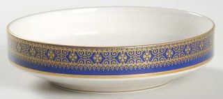 Noritake Aristocrat Coupe Soup Bowl, Fine China Dinnerware   Cobalt & Gold, Ivor