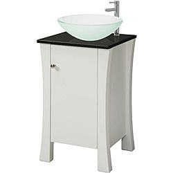 Decolav White Wood Granite top Vanity