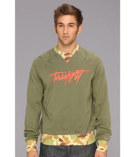 Trukfit Contrast Rib Crew Neck Mens Sweatshirt (Green)