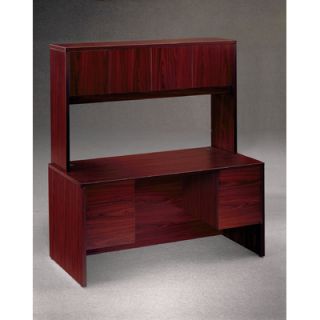 HON 10500 Series Kneespace Credenza with 3/4 Height Pedestals 10543 Finish 