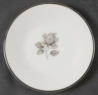 Quality Crafts Midnight Rose Bread & Butter Plate, Fine China Dinnerware   Brown