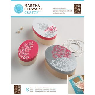 Martha Stewart Adhesive Silkscreen Wildflowers 8 Designs