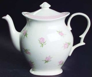 Westbury Court Stephanie Teapot & Lid, Fine China Dinnerware   Jessica Mcclintoc