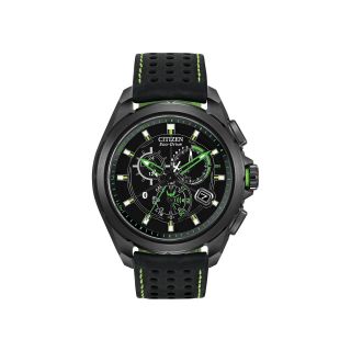 Citizen Proximity Mens Black & Green Watch w/ Bluetooth 4.0 AT7035 01E