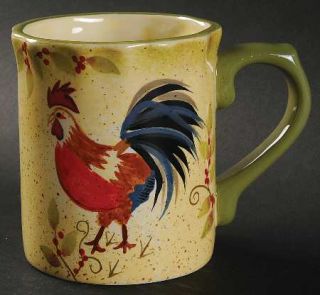 Oneida Mattina Baroque Mug, Fine China Dinnerware   Berries, Rooster, Speckled,