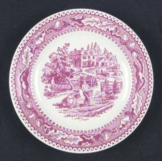 Royal (USA) Memory Lane (Pink) Bread & Butter Plate, Fine China Dinnerware   Pin