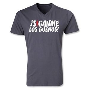 hidden Chapulin Los Buenos V Neck T Shirt (Dark Gray)