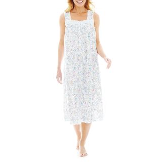 Earth Angels Sleeveless Ballet Nightgown, Scribble Floral Pr, Womens