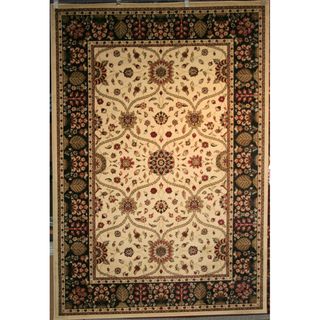 Voysey Ivory Rug (53 X 77) (PolypropyleneConstruction Method Machine MadePile Height 0.5 in.Style TransitionalPrimary color IvorySecondary colors BrownPattern OrientalTip We recommend the use of a non skid pad to keep the rug in place on smooth sur