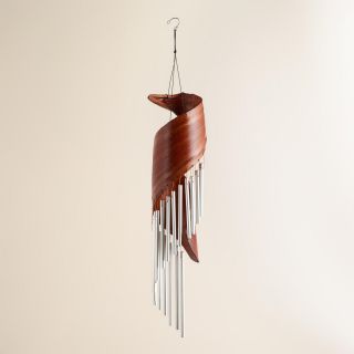 Coconut and Metal Tubes Wind Chimes   World Market
