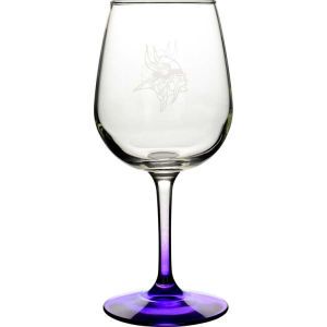 Minnesota Vikings Boelter Brands Satin Etch Wine Glass