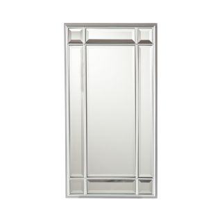 Amelia Mirrored Wall Mounted Jewelry Armoire, Silver
