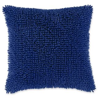 home Noodle Shag 18 Square Decorative Pillow, Blue