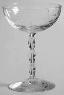 Fostoria Ivy Champagne/Tall Sherbet   Stem #6012, Cut #745