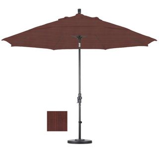 Premium 11 foot Adobe Fiberglass Woven Umbrella With 50 pound Stand (AdobeMaterials Woven OlefinWeather resistantUV protectionExtra Large 11 foot Diameter CanopyEight (8) Premium Durability Fiberglass Ribs with 0.5 inch DiameterRiveted and Reinforced Rib