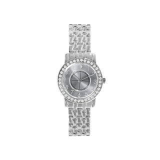 Womens Diamond Accent Alloy Bracelet Watch, Silver