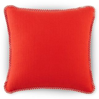 CONRAN Design by Chunky Stitch Decorative Pillow, Red