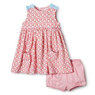 Just One YouMade by Carters Newborn Girls Dress   Pink/Turquoise 18 M