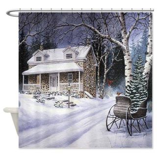  Christmas Shower Curtain  Use code FREECART at Checkout