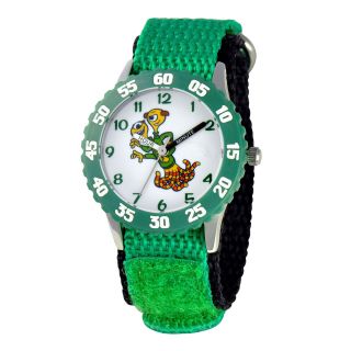 Disney Terri & Terry Monsters University Kids Time Teacher Green Strap Watch,