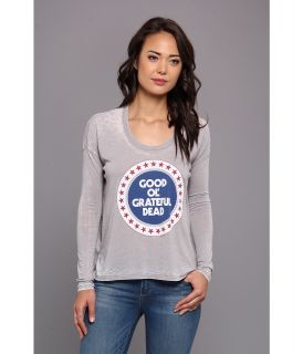Chaser 50/50 Boxy Flow L/S Tee Womens Long Sleeve Pullover (Gray)