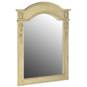Belle Foret BF80063 French Country 40 In. W Mirror In Antique Parchment