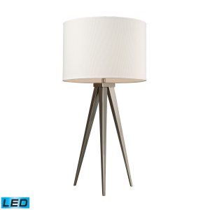 Dimond Lighting DMD D2122 LED Salford Table Lamp with Off White Linen Shade   Pu